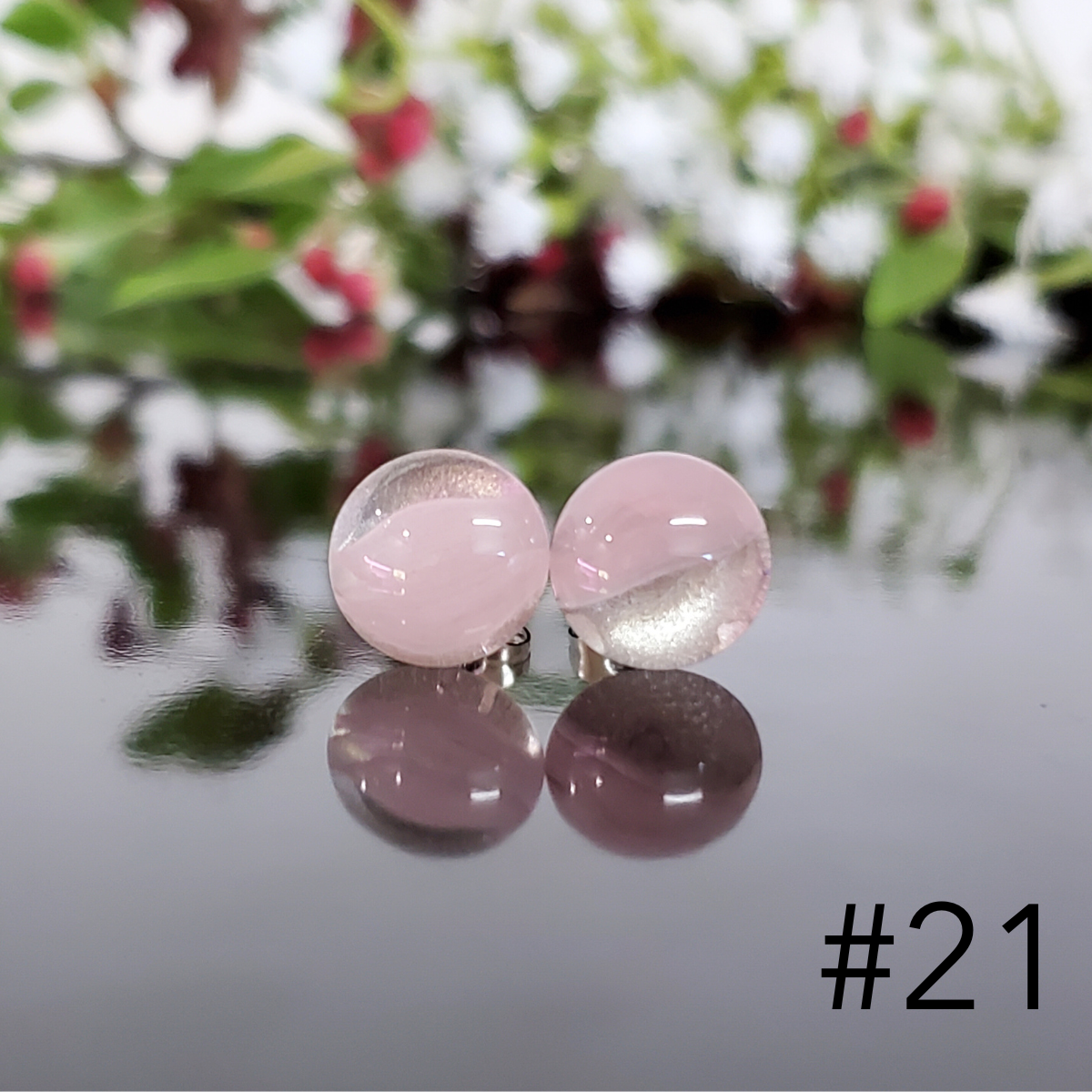 Édition limitée Pétales roses - Boucles d'oreilles