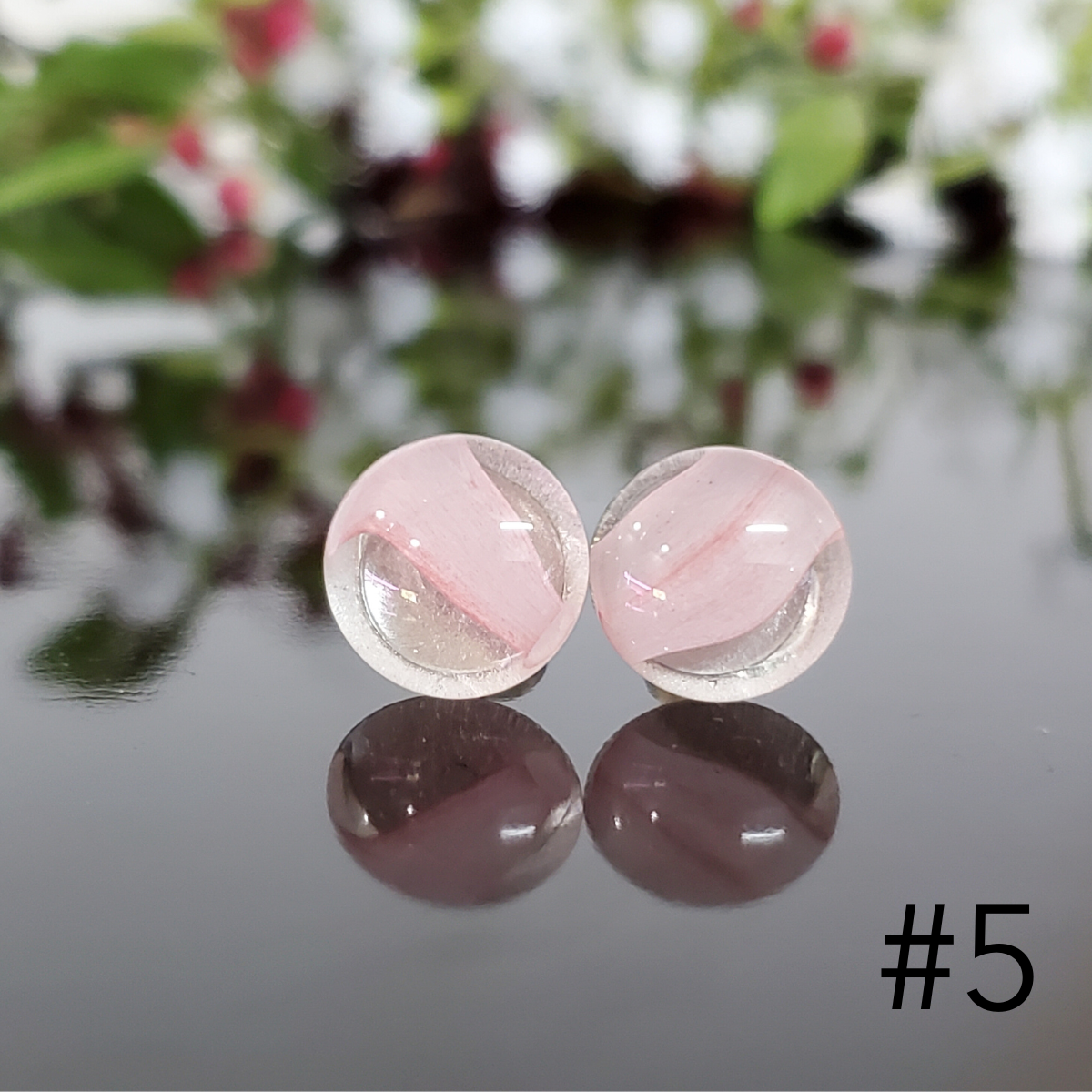 Édition limitée Pétales roses - Boucles d'oreilles