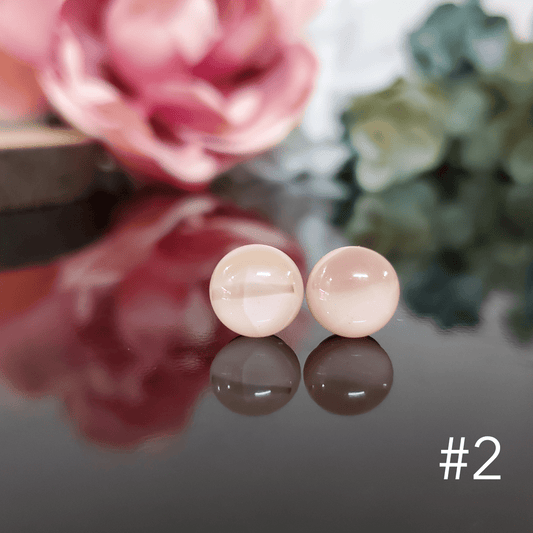 Boucles d'oreilles beiges - Bijoux Le fil d'Ariane