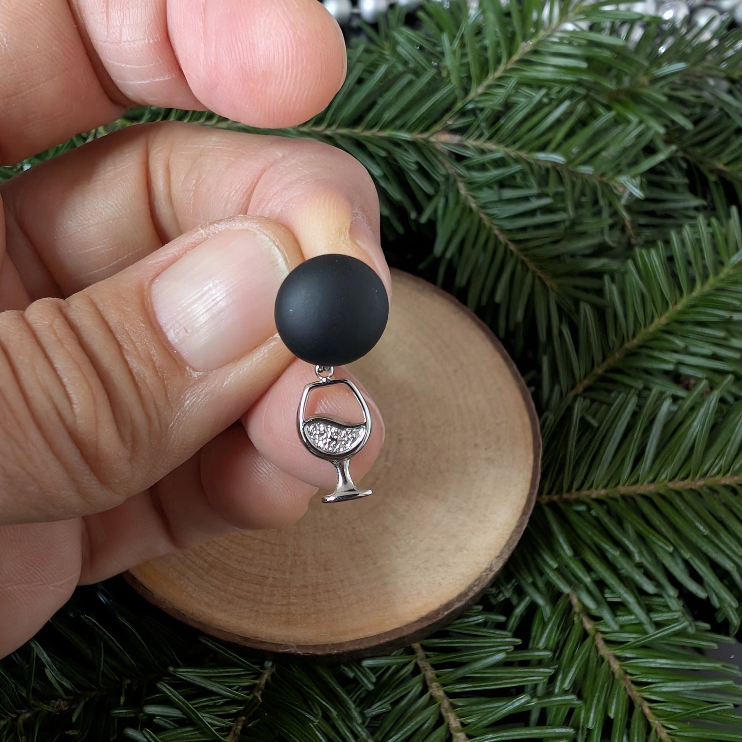 Boucles p'tit vino - Bijoux Le fil d'Ariane