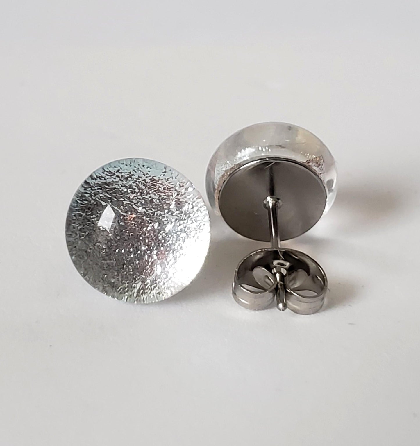 Bijoux en verre fusion argenté - Bijoux Le fil d'Ariane