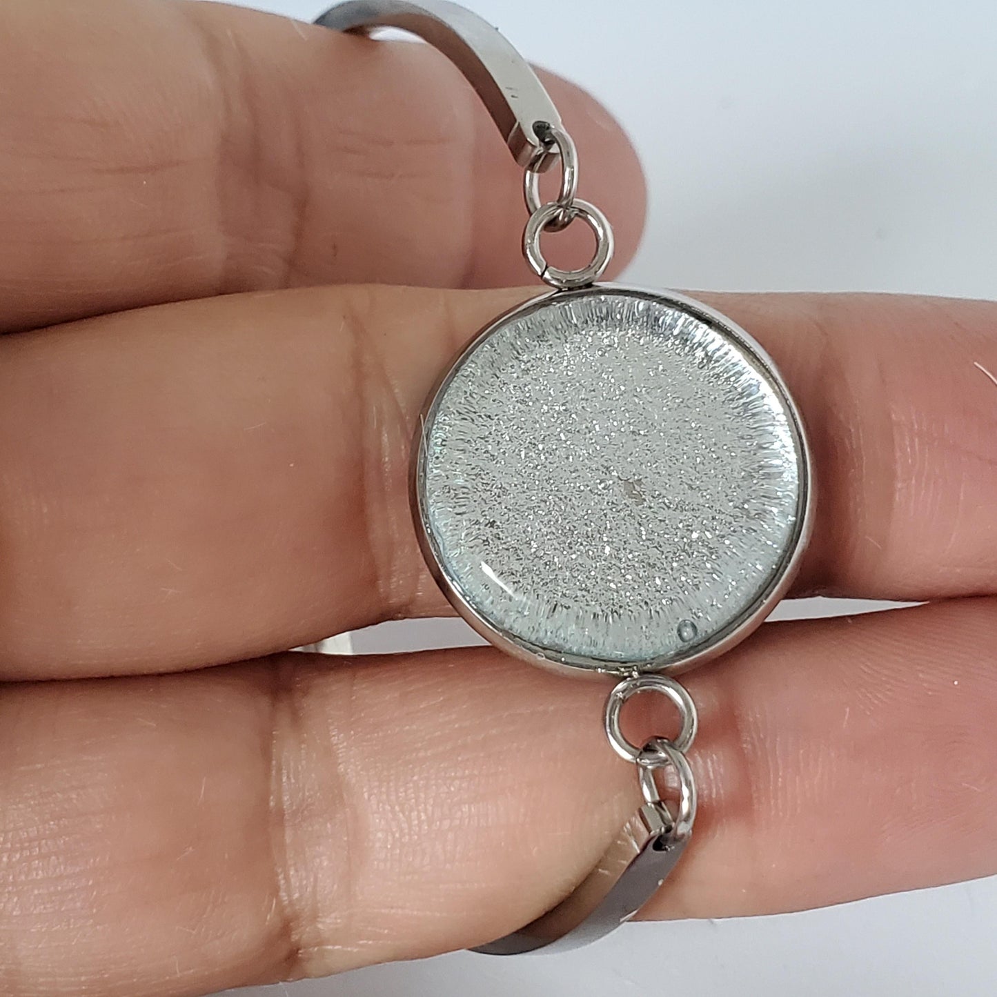 Bijoux en verre fusion argenté - Bijoux Le fil d'Ariane