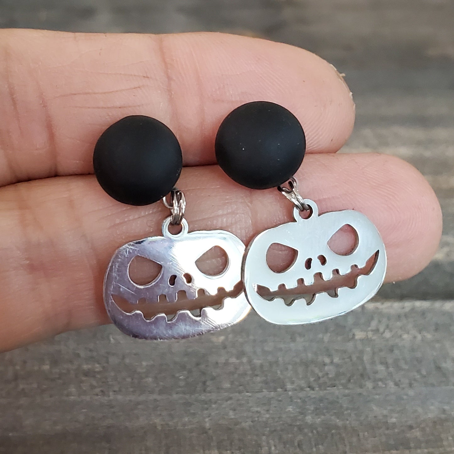 Boucles citrouille - Bijoux Le fil d'Ariane