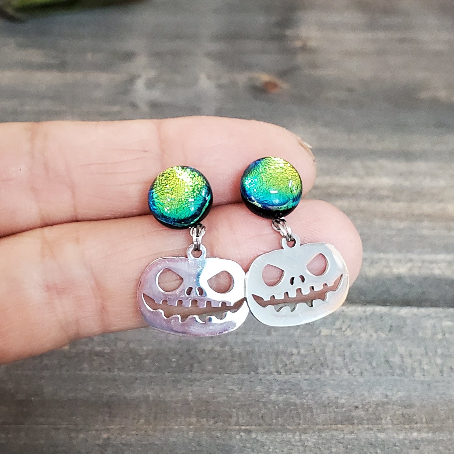 Boucles citrouille - Bijoux Le fil d'Ariane