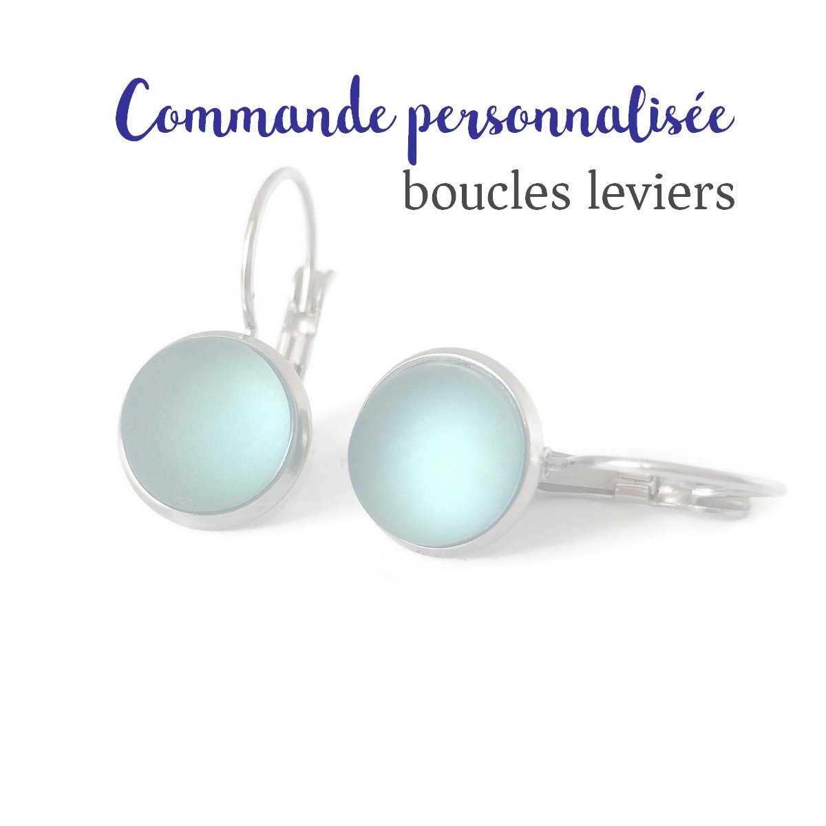 Boucles d'oreille leviers-commande personnalisée - Bijoux Le fil d'Ariane