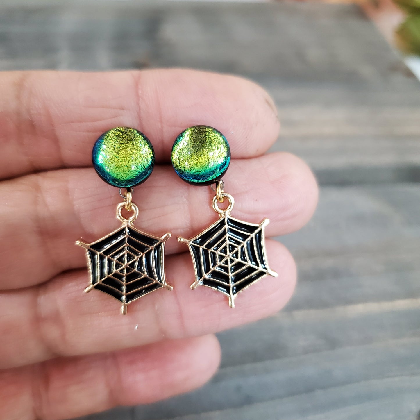 Boucles toiles d'araignée - Bijoux Le fil d'Ariane