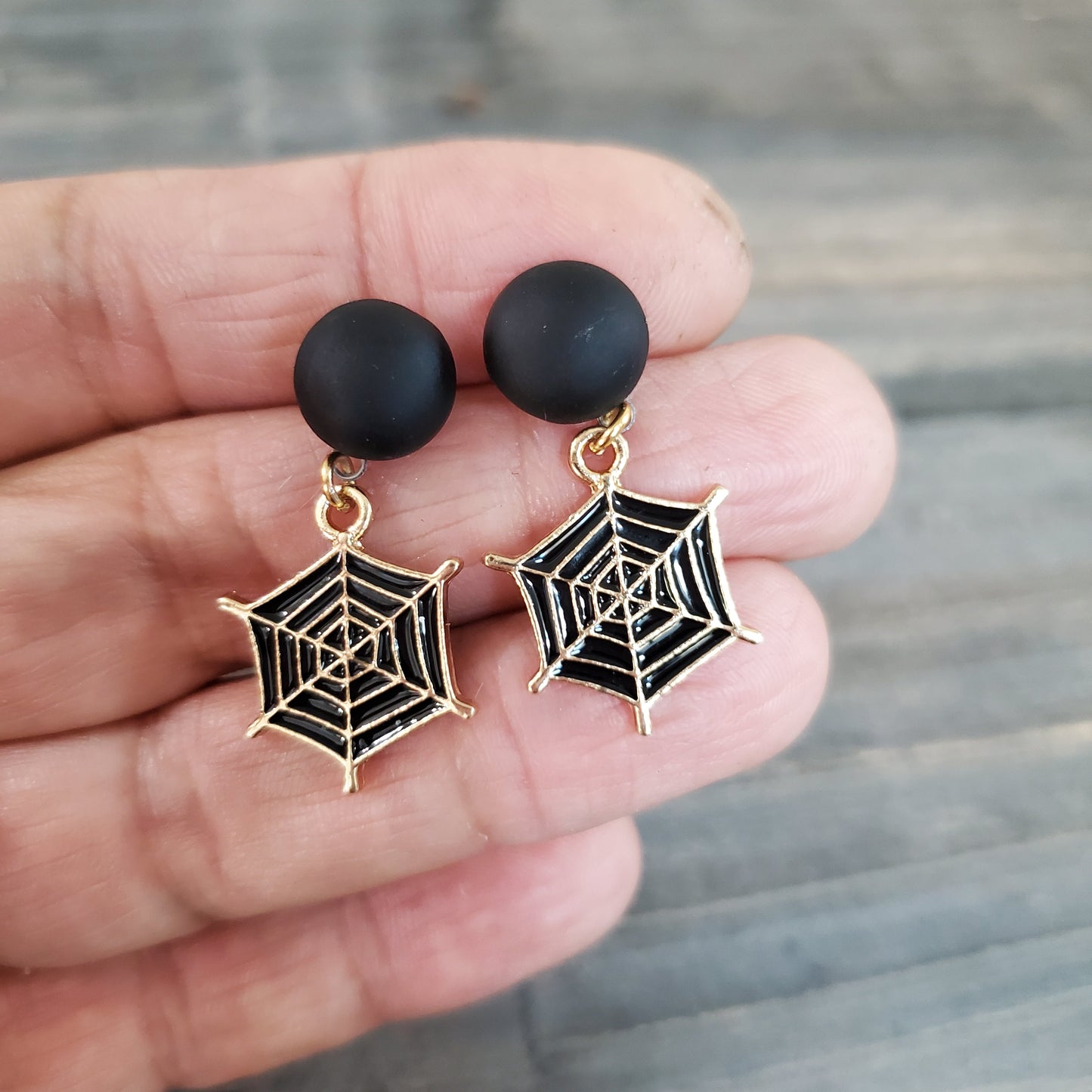 Boucles toiles d'araignée - Bijoux Le fil d'Ariane