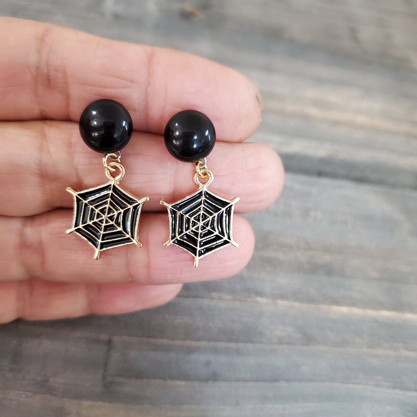 Boucles toiles d'araignée - Bijoux Le fil d'Ariane