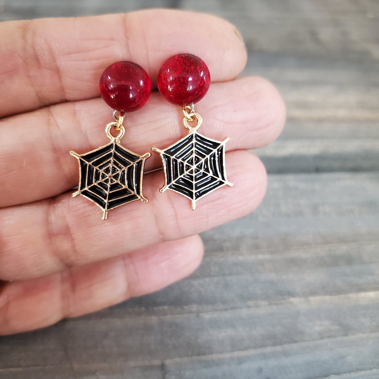 Boucles toiles d'araignée - Bijoux Le fil d'Ariane