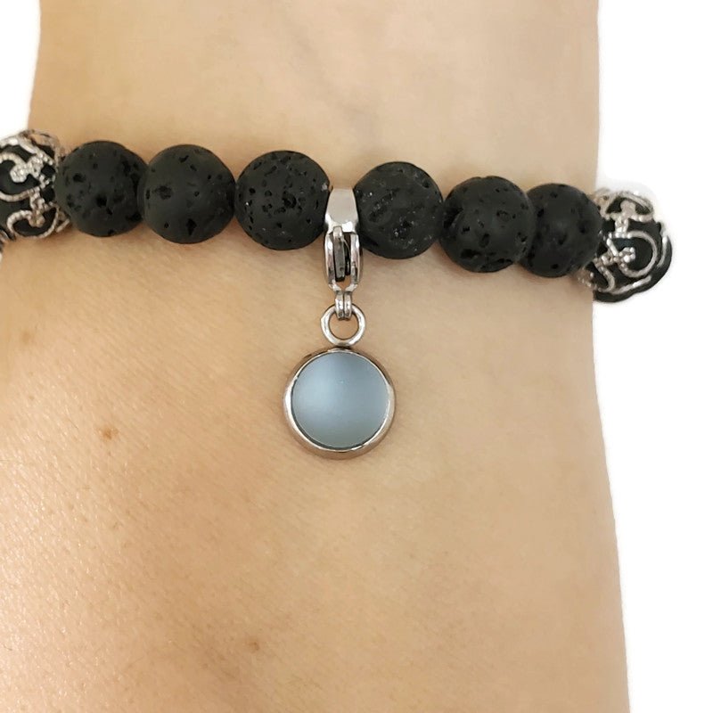 Breloque amovible pour bracelet - verre récupéré - plusieurs couleurs - Bijoux Le fil d'Ariane