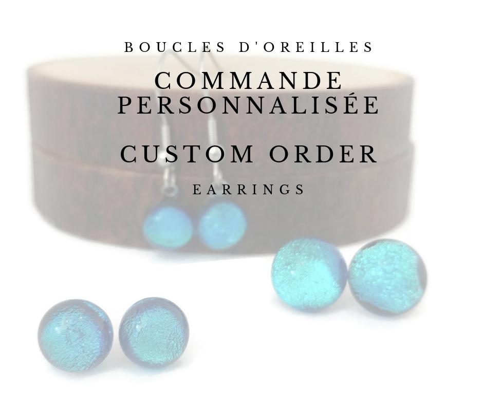 Fiche pour commandes personalisées- boucles d'oreilles - Bijoux Le fil d'Ariane