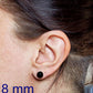 Puces d'oreilles Minuit (bleu foncé) - mat ou lustré - Bijoux Le fil d'Ariane