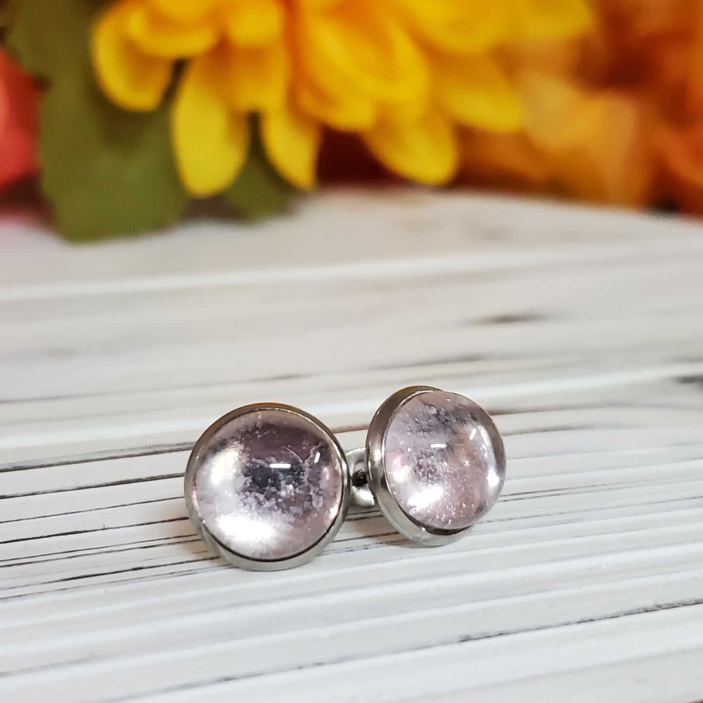 Série rose pâle - plusieurs modèles - lustré et mat - Bijoux Le fil d'Ariane