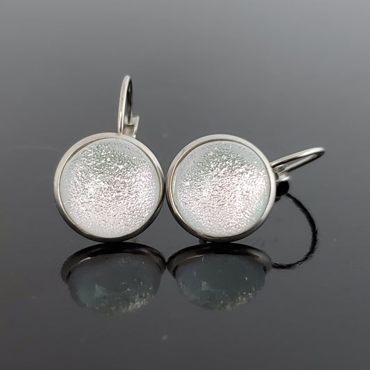 Trio boucles leviers surprise, boucles d'oreilles verre neuf - Bijoux Le fil d'Ariane