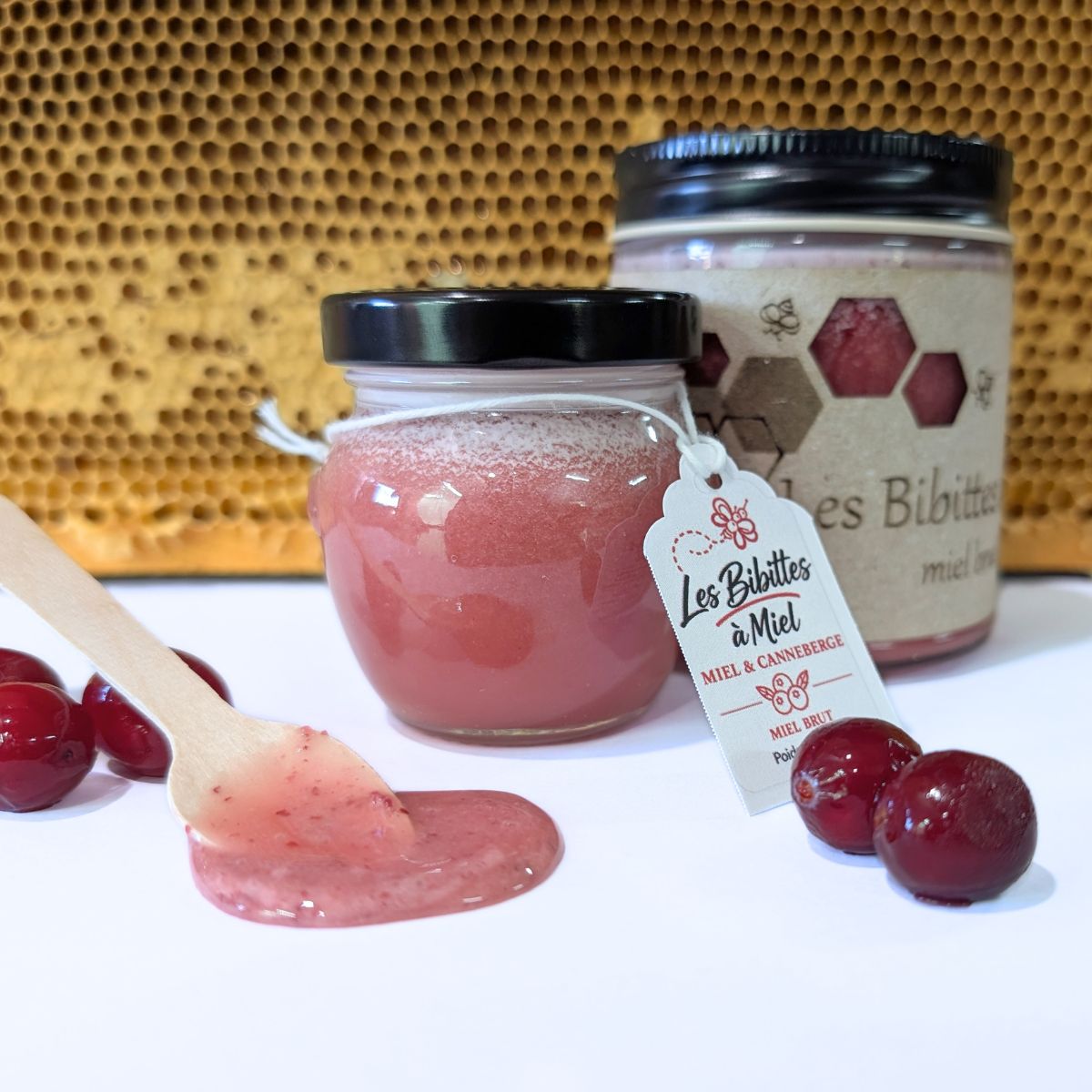 Miel crémeux aromatisés aux canneberges