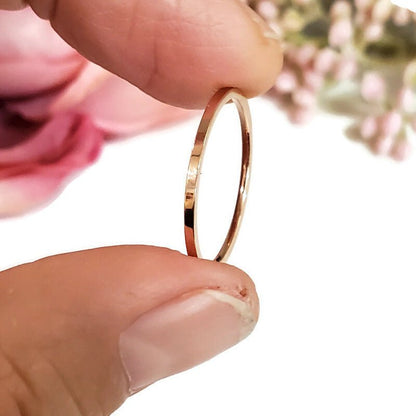 Bague anneau simple - Bijoux Le fil d'Ariane