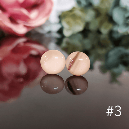 Boucles d'oreilles beiges - Bijoux Le fil d'Ariane