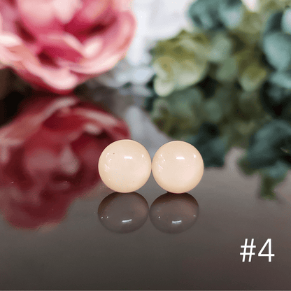 Boucles d'oreilles beiges - Bijoux Le fil d'Ariane