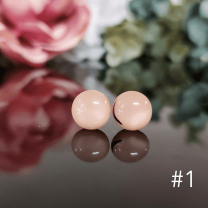 Boucles d'oreilles beiges - Bijoux Le fil d'Ariane