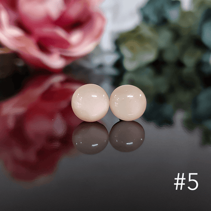 Boucles d'oreilles beiges - Bijoux Le fil d'Ariane