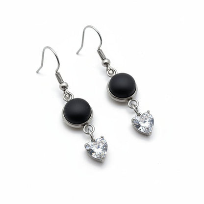 🖤 Boucles d'oreilles Noir Désir + Black Velvet - Bijoux Le fil d'Ariane