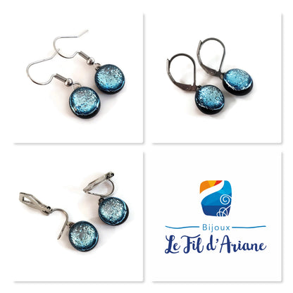 Boucles d'oreilles pendantes abeilles réaliste - Bijoux Le fil d'Ariane