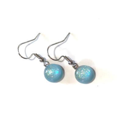 Boucles d'oreilles pendantes Blizzard - bleu pâle opaque - Bijoux Le fil d'Ariane