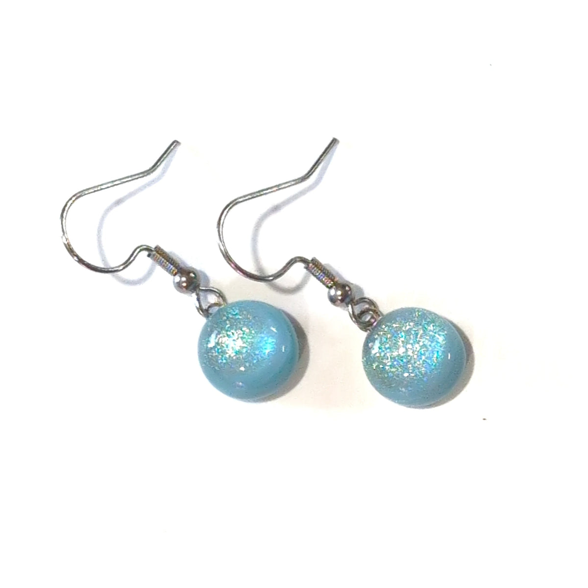 Boucles d'oreilles pendantes Blizzard - bleu pâle opaque - Bijoux Le fil d'Ariane