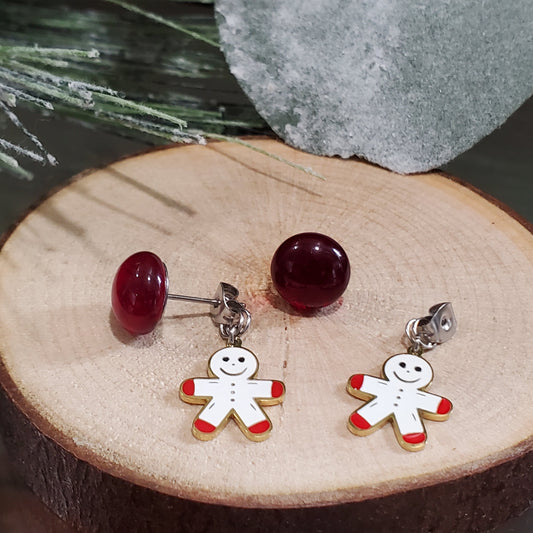 Boucles d'oreilles p'tits biscuits - Bijoux Le fil d'Ariane