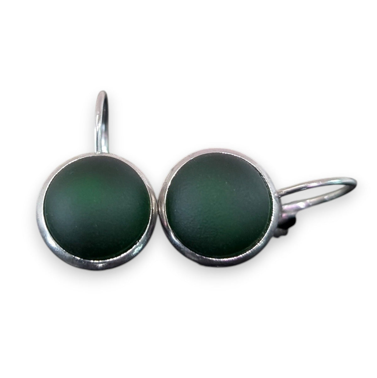 Boucles leviers Forêt noire - mat ou lustré - Bijoux Le fil d'Ariane
