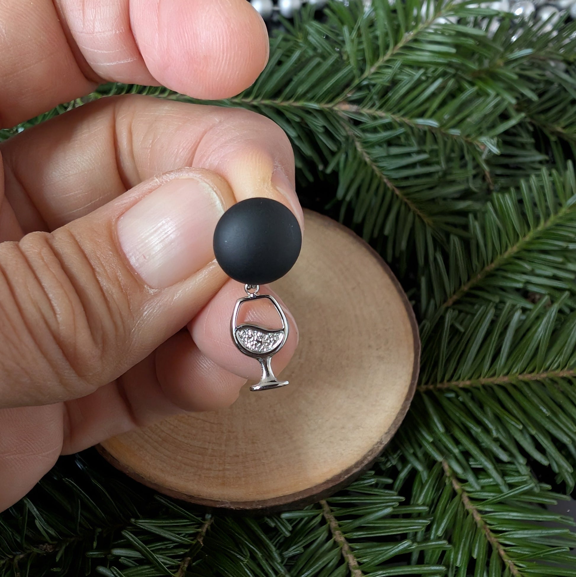 Boucles p'tit vino - Bijoux Le fil d'Ariane