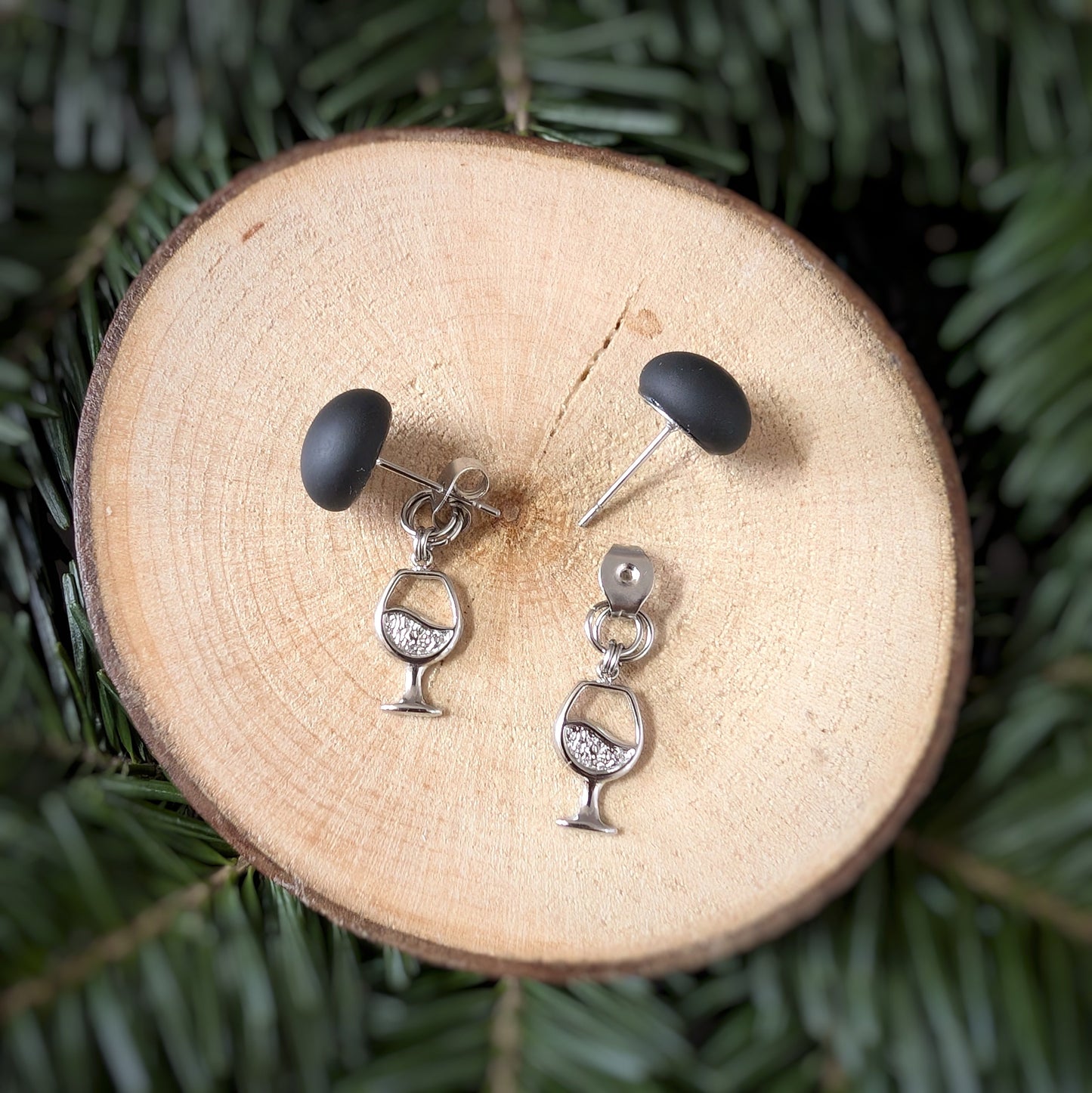 Boucles p'tit vino - Bijoux Le fil d'Ariane