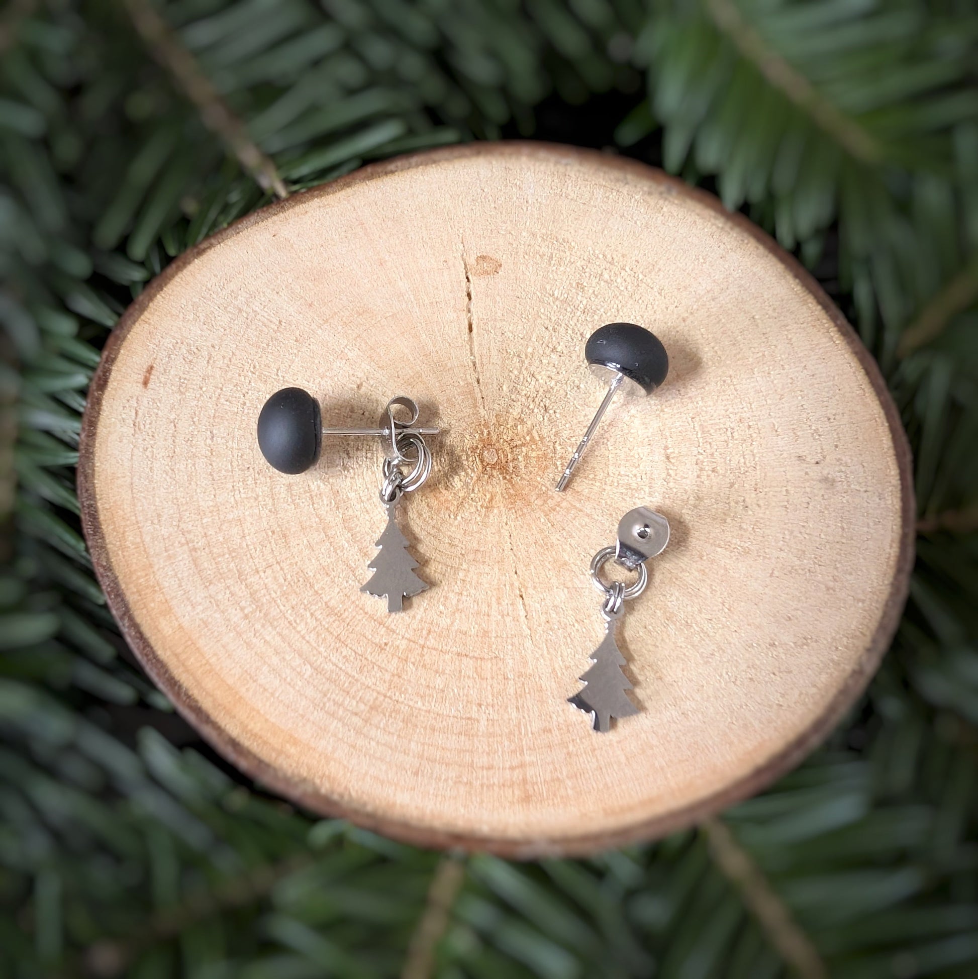 Boucles p'tits sapins - Bijoux Le fil d'Ariane