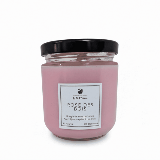 Bougie Rose des Bois - Version Classique - Bijoux Le fil d'Ariane