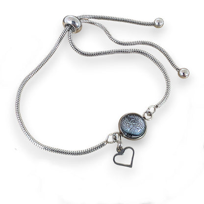 Bracelet Artemisia, avec breloque coeur - Bijoux Le fil d'Ariane
