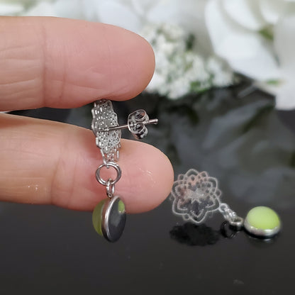Collier et boucles d'oreilles - Vague de concours Fête au jardin - Bijoux Le fil d'Ariane