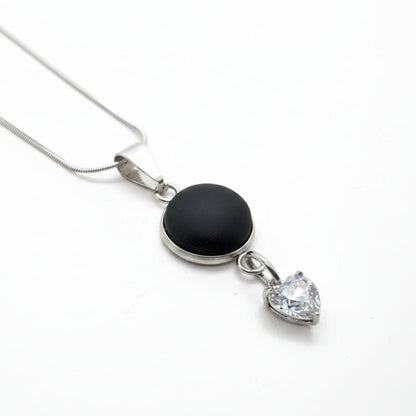 🖤 Collier Noir Désir + Black Velvet - Bijoux Le fil d'Ariane