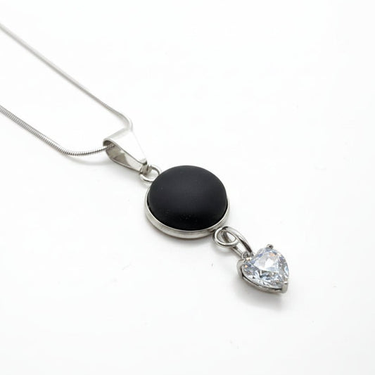 🖤 Collier Noir Désir + Black Velvet - Bijoux Le fil d'Ariane