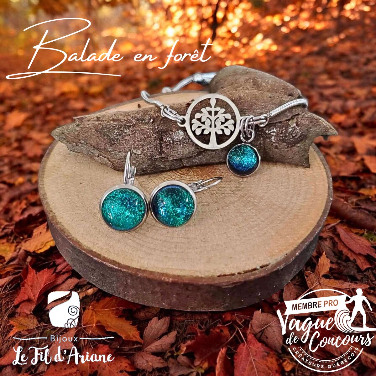 Ensemble balade en forêt - Bijoux Le fil d'Ariane