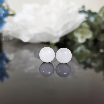 Mini coeur blanc - Bijoux Le fil d'Ariane