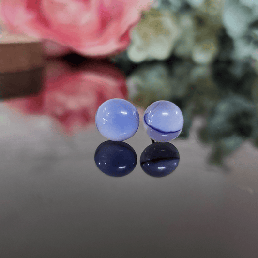 Mini coeur blanc, rose et mauve - Bijoux Le fil d'Ariane