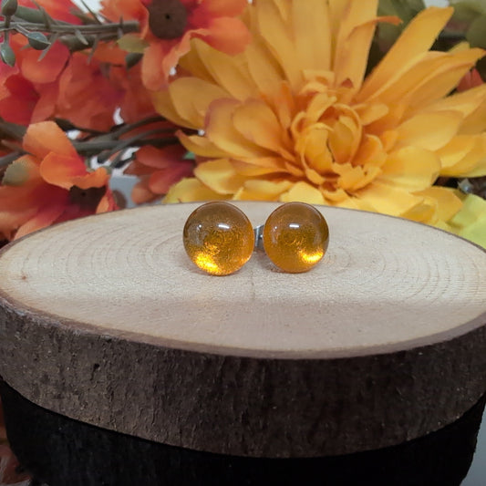 [ NOUVEAUTÉ ] Puces citrouille, mat et lustré - Bijoux Le fil d'Ariane