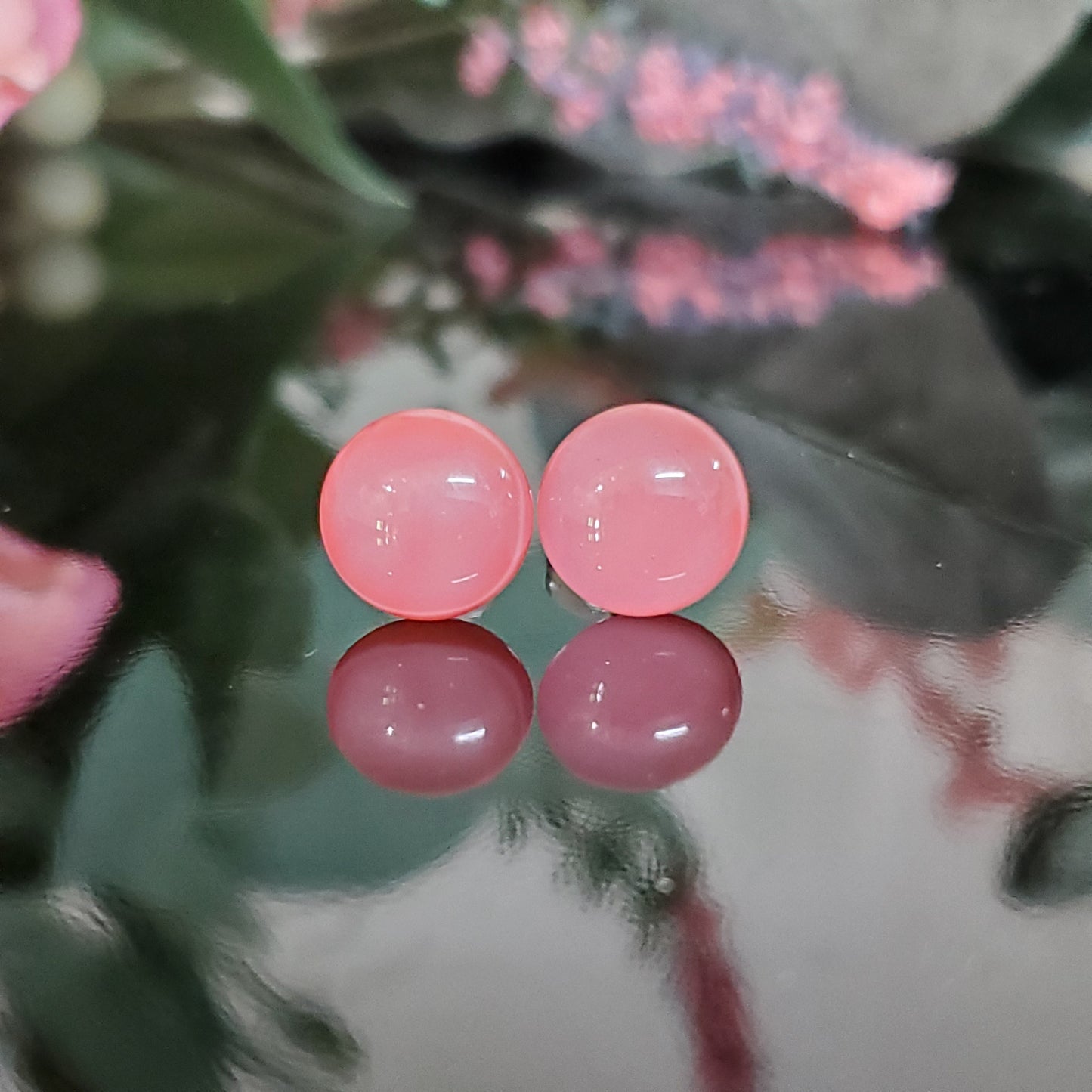 Puces d'oreille Gomme Balloune - mat ou lustré - Bijoux Le fil d'Ariane