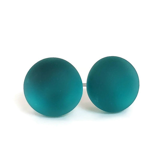 Puces d'oreilles Océan - mat ou lustré - Bijoux Le fil d'Ariane