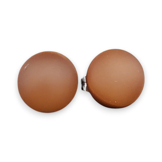 [ RESTOCK ] Puces Chocolat, mat et lustré - Bijoux Le fil d'Ariane