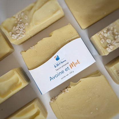 Savon artisanal Avoine et miel - Bijoux Le fil d'Ariane