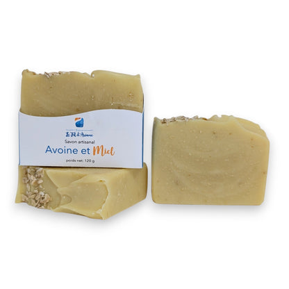 Savon artisanal Avoine et miel - Bijoux Le fil d'Ariane