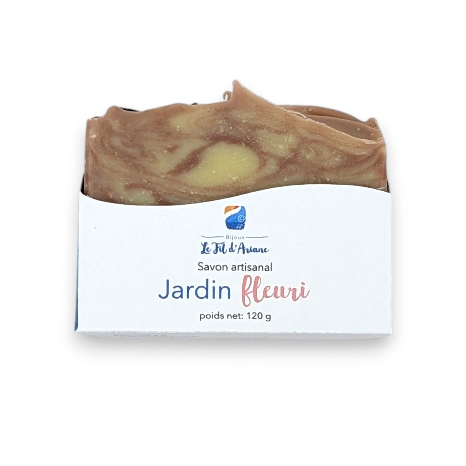 Savon artisanal Jardin fleuri - Bijoux Le fil d'Ariane