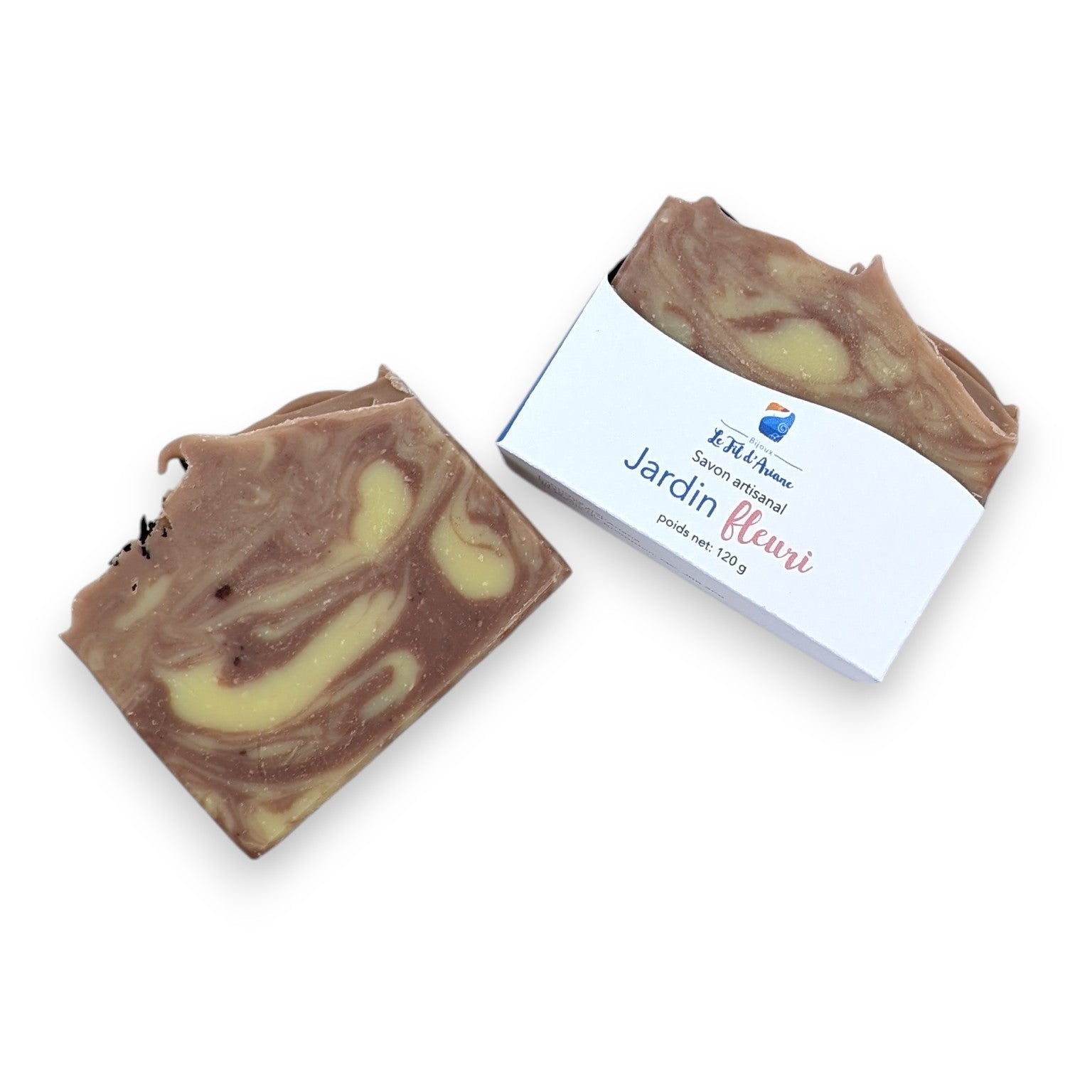 Savon artisanal Jardin fleuri - Bijoux Le fil d'Ariane