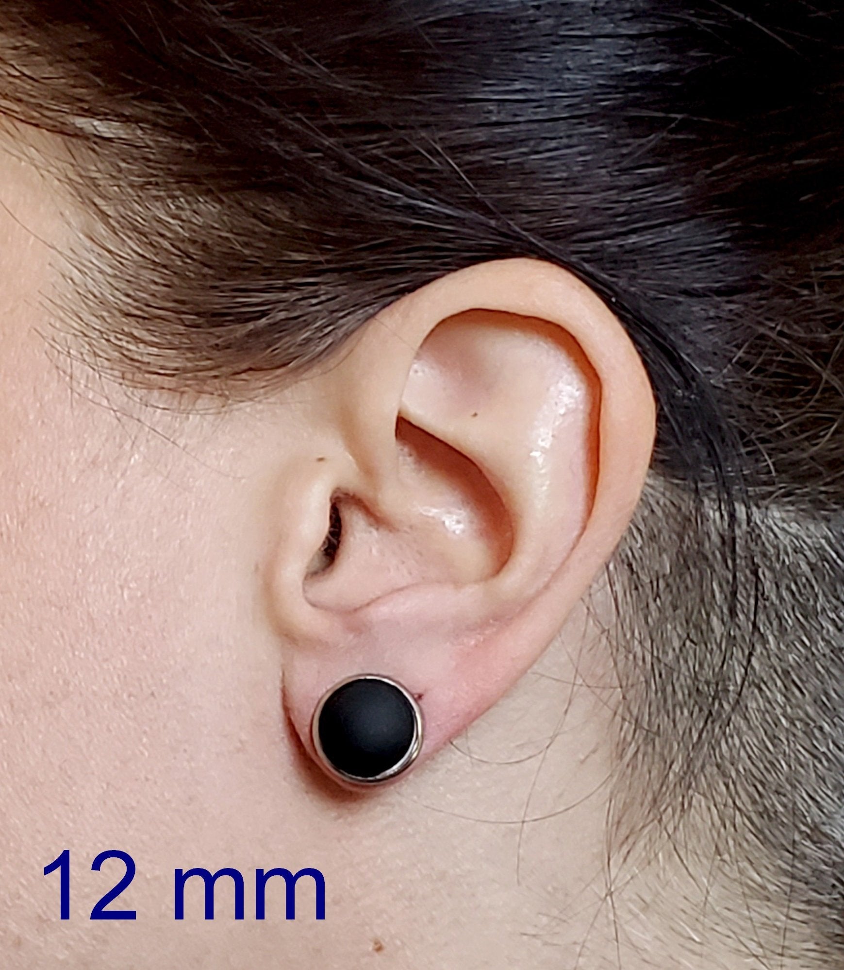 +/- 12 mm, Boucles d'oreilles dépareillées, verre fusion #1 - Bijoux Le fil d'Ariane